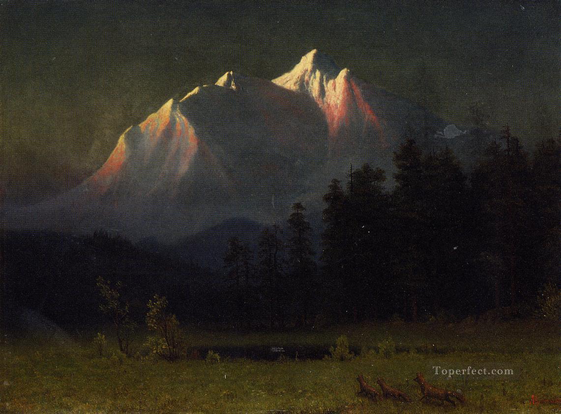 Western Landscape Albert Bierstadt Mountain Oil Paintings